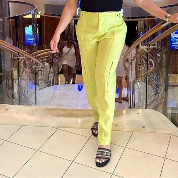 Jason Wu Lime Pants Trousers Size Small‎ - Picture 10 of 10